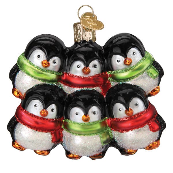 Old World Christmas Penguin Family Of 6 Ornament