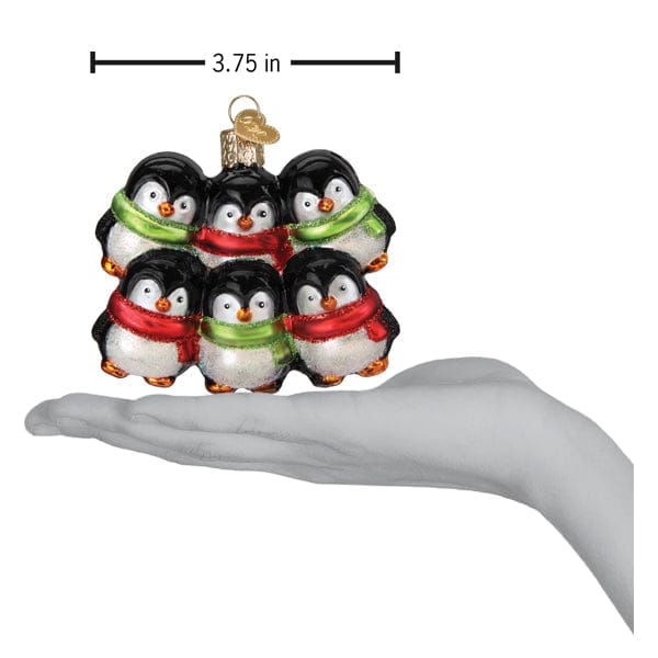 Old World Christmas Penguin Family Of 6 Ornament