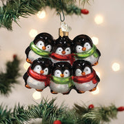 Old World Christmas Penguin Family Of 6 Ornament