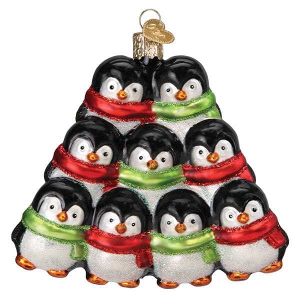 Old World Christmas Penguin Family Of 9 Ornament
