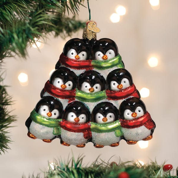 Old World Christmas Penguin Family Of 9 Ornament