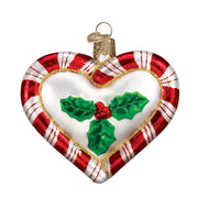 Old World Christmas Peppermint Heart Ornament