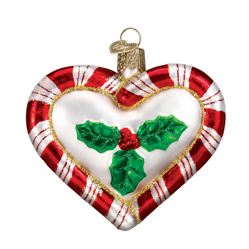 Old World Christmas Peppermint Heart Ornament