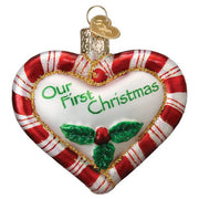 Old World Christmas Peppermint Heart Ornament