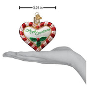 Old World Christmas Peppermint Heart Ornament