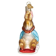 Old World Christmas Peter Rabbit On Sled Ornament