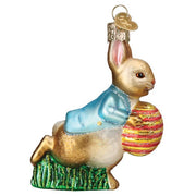 Old World Christmas Peter Rabbit With Easter Egg Ornament