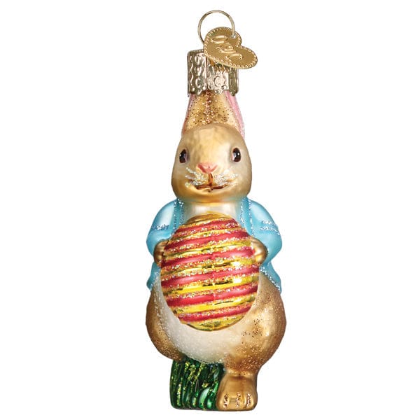Old World Christmas Peter Rabbit With Easter Egg Ornament