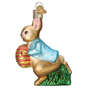 Old World Christmas Peter Rabbit With Easter Egg Ornament