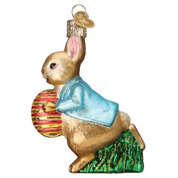 Old World Christmas Peter Rabbit With Easter Egg Ornament