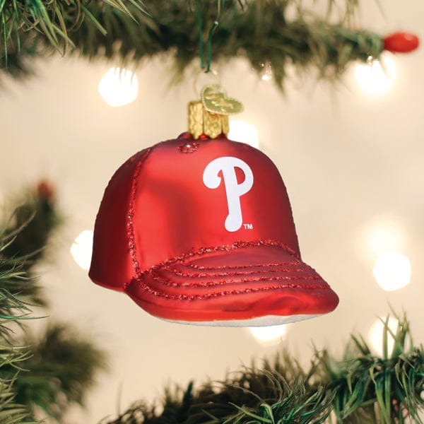 Old World Christmas Phillies Baseball Cap Ornament
