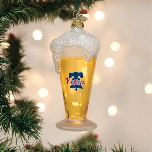Old World Christmas Phillies Glass Of Beer Ornament