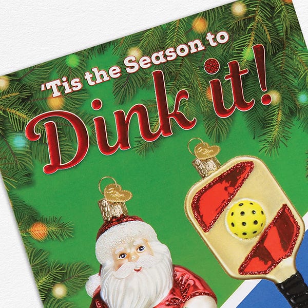 Old World Christmas Pickleball Christmas Card