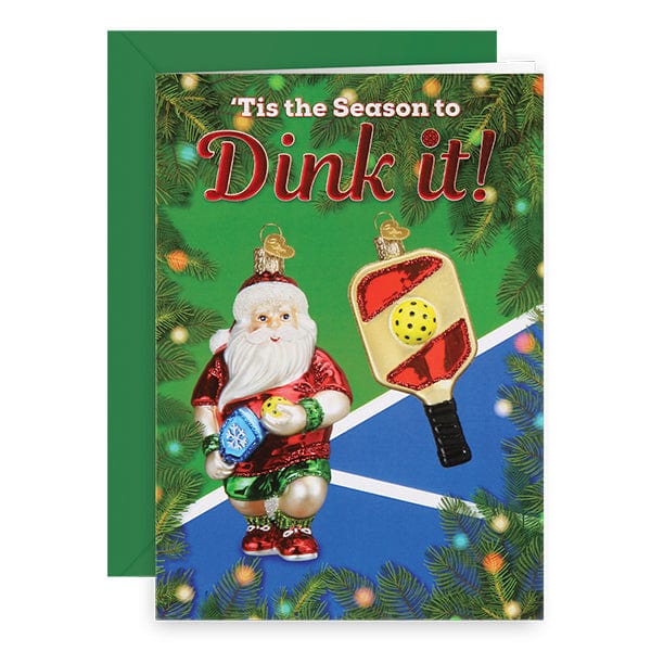 Old World Christmas Pickleball Christmas Card