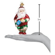 Old World Christmas Pickleball Santa Ornament