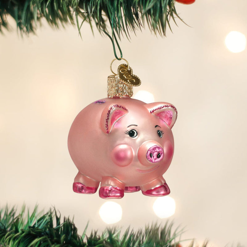 Old World Christmas Piggy Bank Ornament