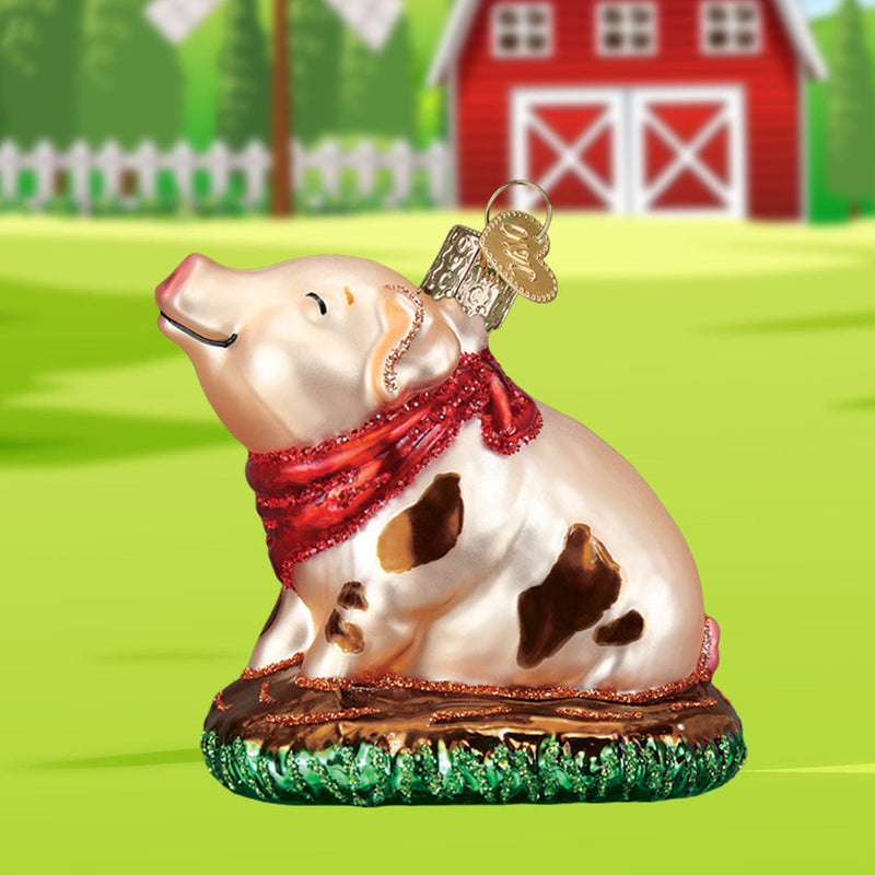 Old World Christmas Piggy In The Puddle