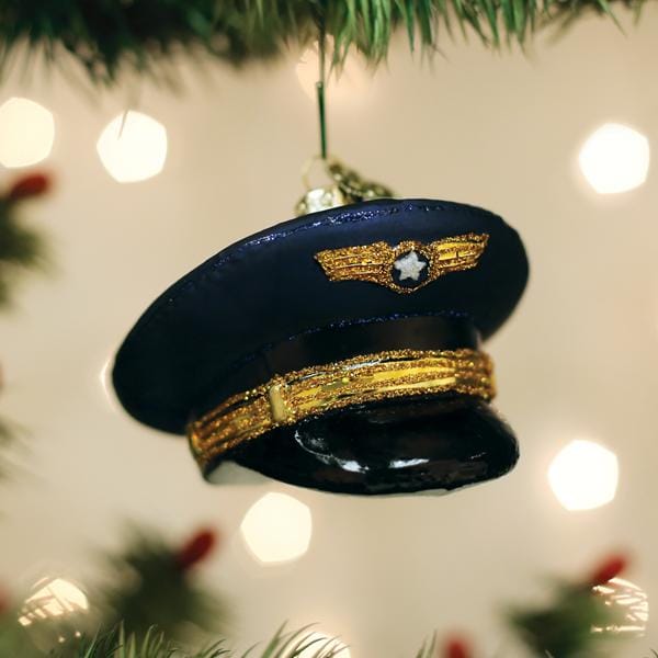 Old World Christmas Pilot's Cap Ornament