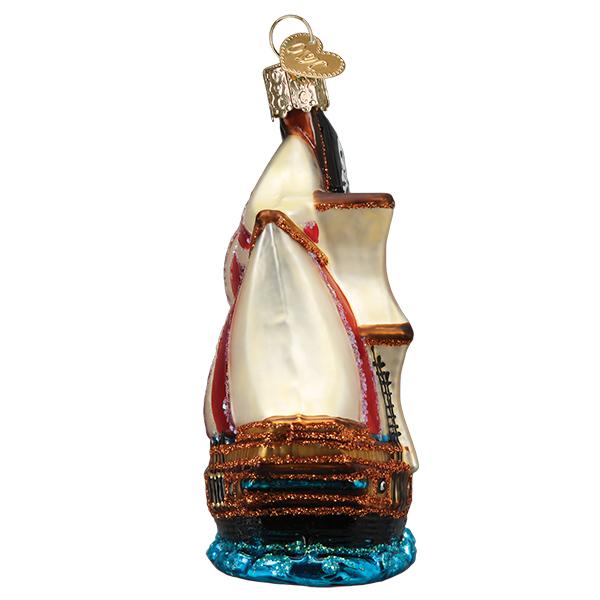 Old World Christmas Pirate Ship Ornament