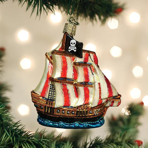 Old World Christmas Pirate Ship Ornament