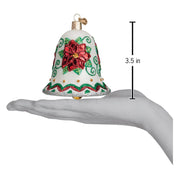 Old World Christmas Poinsettia Bell Ornament