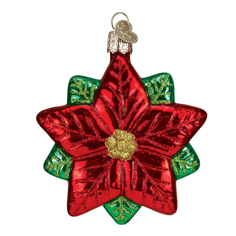 Old World Christmas Poinsettia Star Ornament