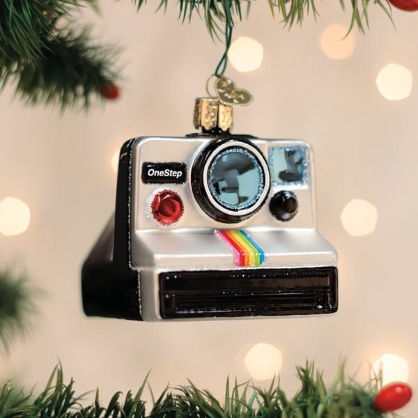 Old World Christmas Polaroid Onestep Camera Ornament