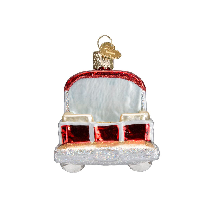 Old World Christmas Pontoon Boat Ornament