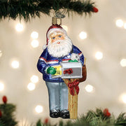Old World Christmas Postman Santa Ornament