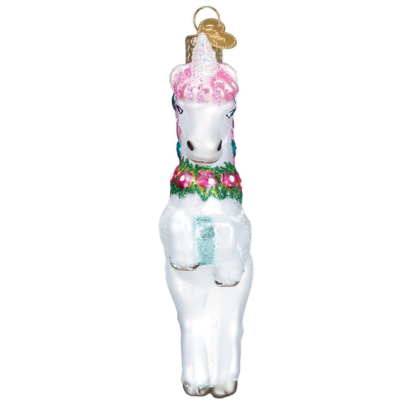Old World Christmas Prancing Unicorn Ornament