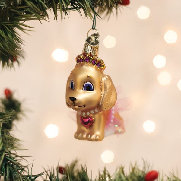 Old World Christmas Princess Doggy Ornament