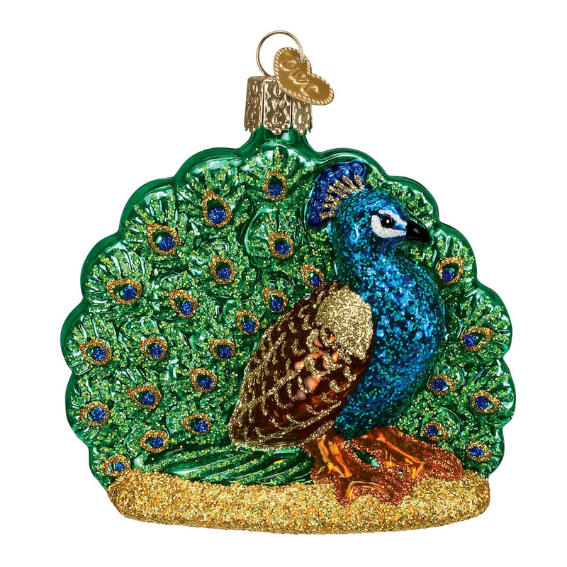 Old World Christmas Proud Peacock Christmas Ornament