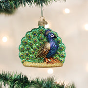Old World Christmas Proud Peacock Christmas Ornament