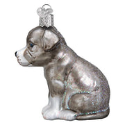 Old World Christmas Puppy Pitbull Christmas Ornament
