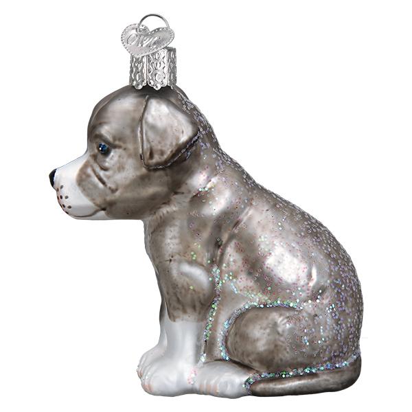 Old World Christmas Puppy Pitbull Christmas Ornament