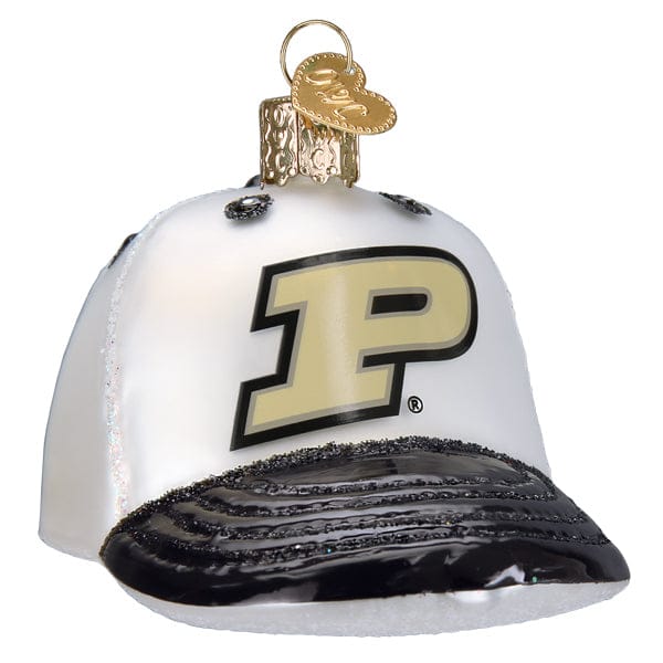Old World Christmas Purdue Baseball Cap Ornament