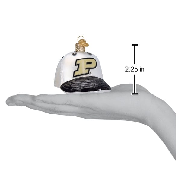 Old World Christmas Purdue Baseball Cap Ornament