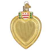 Old World Christmas Purple Heart Ornament