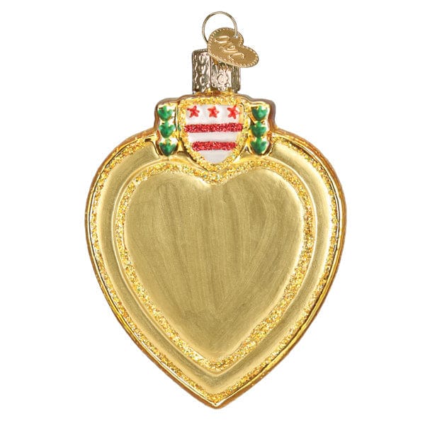 Old World Christmas Purple Heart Ornament