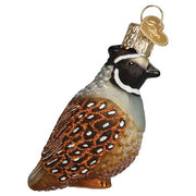 Old World Christmas Quail Ornament