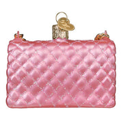 Old World Christmas Quilted Purse Ornament