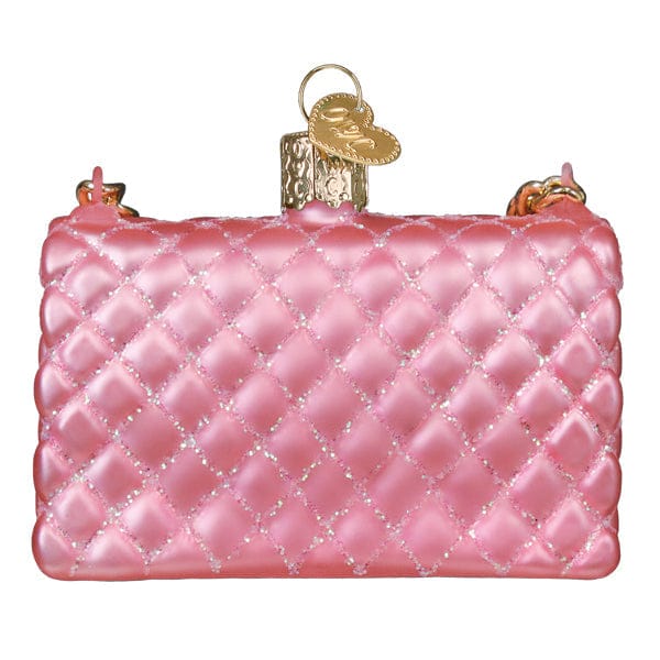 Old World Christmas Quilted Purse Ornament