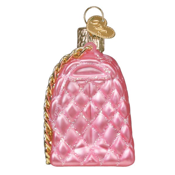 Old World Christmas Quilted Purse Ornament