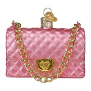 Old World Christmas Quilted Purse Ornament