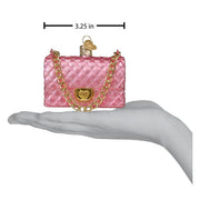 Old World Christmas Quilted Purse Ornament