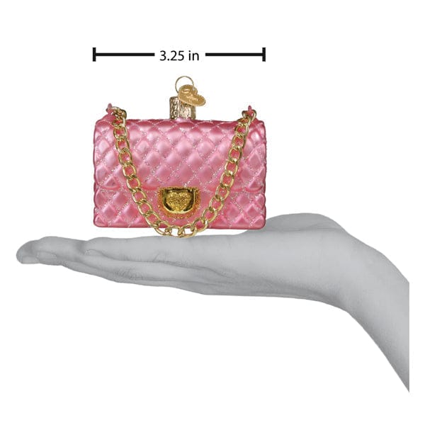 Old World Christmas Quilted Purse Ornament