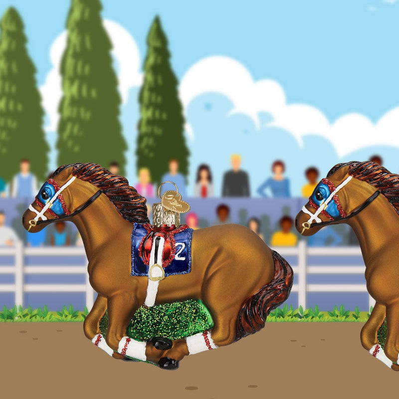 Old World Christmas Racehorse Ornament
