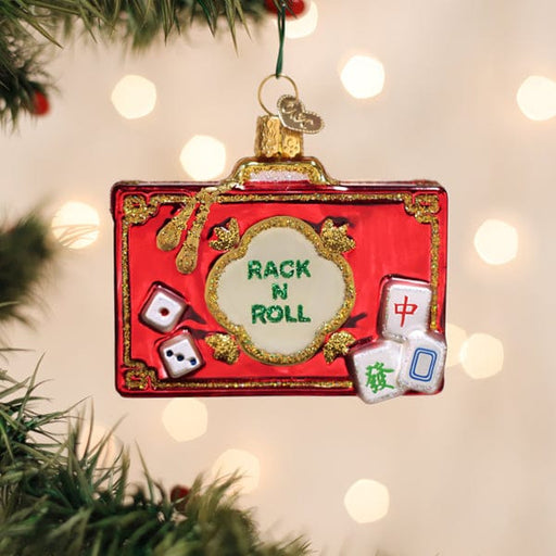 Old World Christmas Rack N Roll Mahjong Ornament