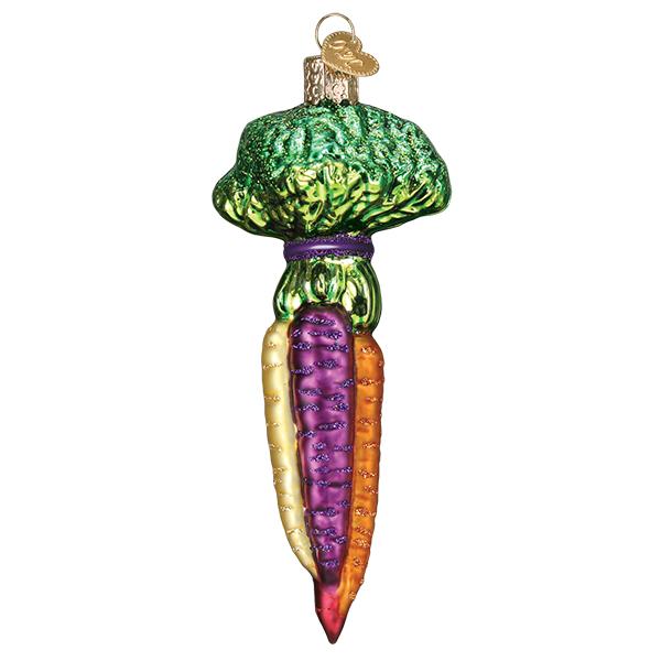 Old World Christmas Rainbow Carrots Ornament