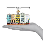 Old World Christmas Rainbow Row Ornament